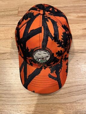 Hunting Club Orange & Black Camouflage Baseball Cap